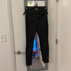 Size 5 junior black skinny jeans, slight high waist
